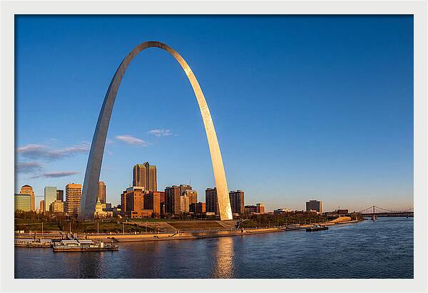 Gateway Arch Against The Skyline
