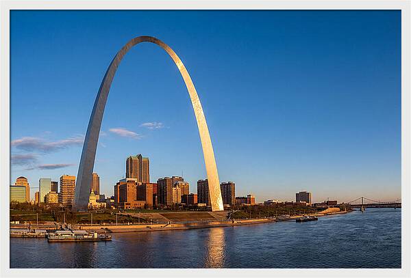 Gateway Arch Against The Skyline