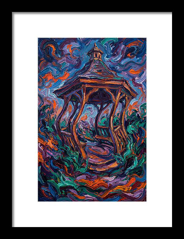 Gazebo In Vibrant Swirls