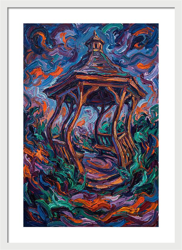 Gazebo In Vibrant Swirls