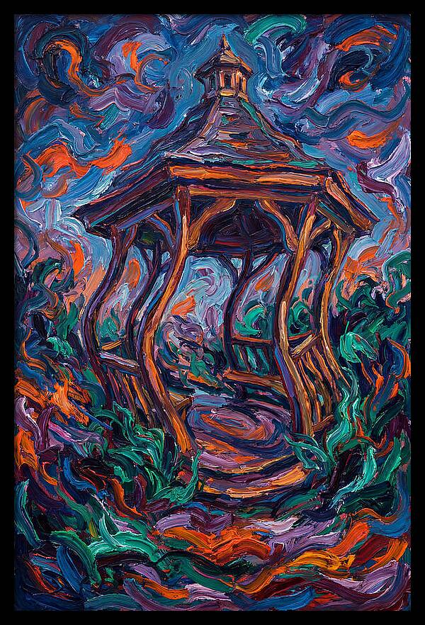 Gazebo In Vibrant Swirls