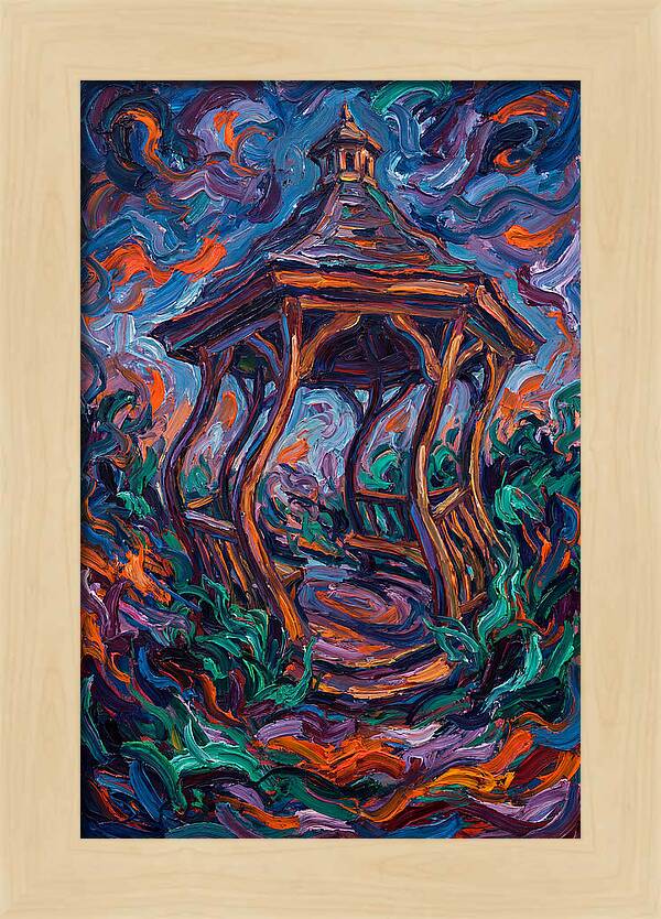 Gazebo In Vibrant Swirls