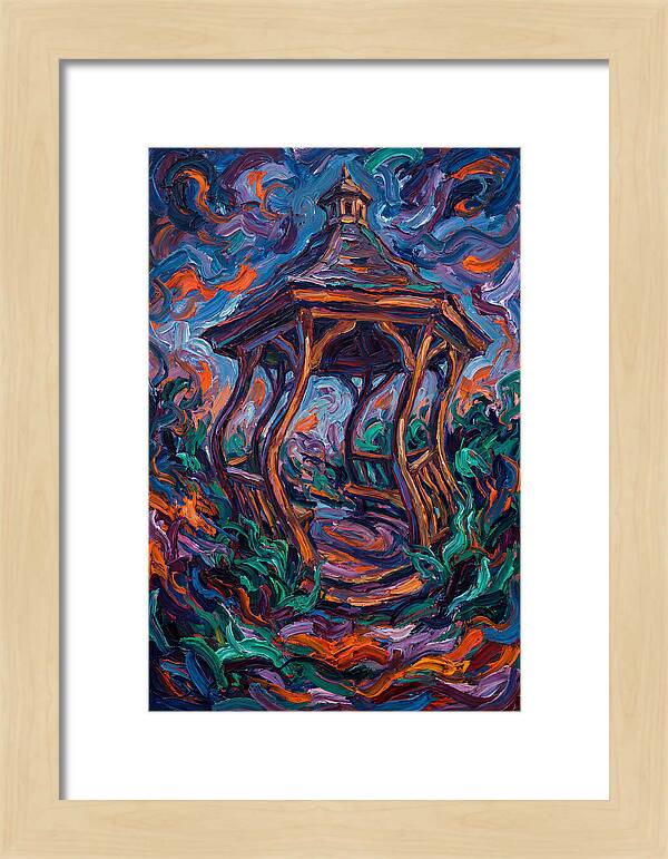 Gazebo In Vibrant Swirls