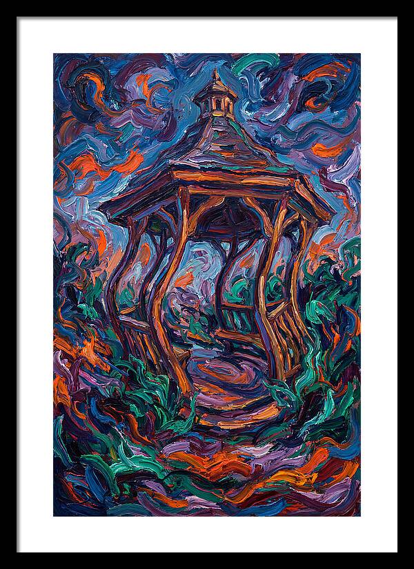 Gazebo In Vibrant Swirls