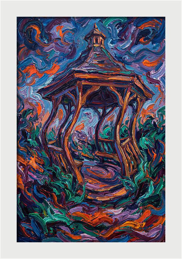 Gazebo In Vibrant Swirls