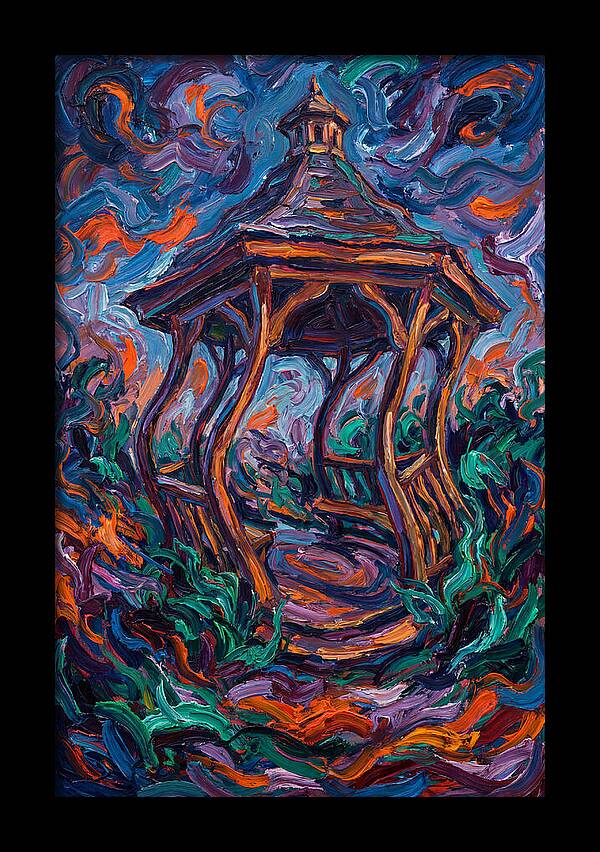 Gazebo In Vibrant Swirls