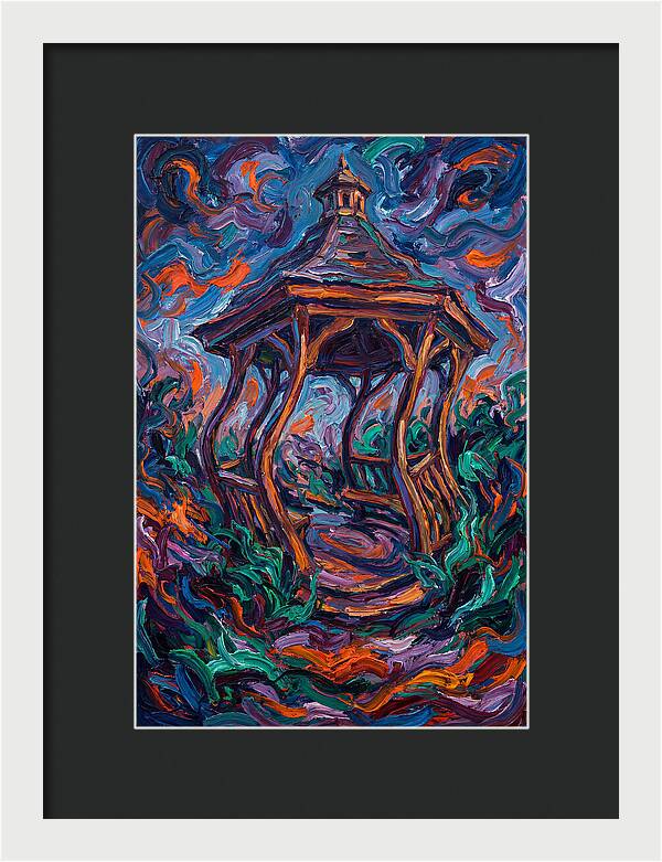 Gazebo In Vibrant Swirls