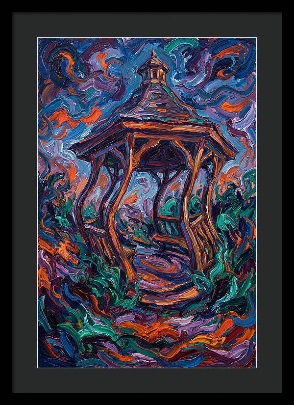 Gazebo In Vibrant Swirls