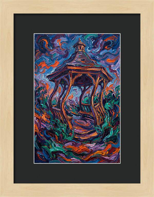 Gazebo In Vibrant Swirls