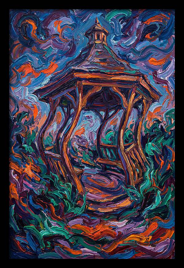 Gazebo In Vibrant Swirls