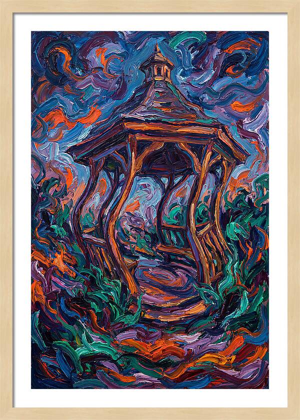 Gazebo In Vibrant Swirls
