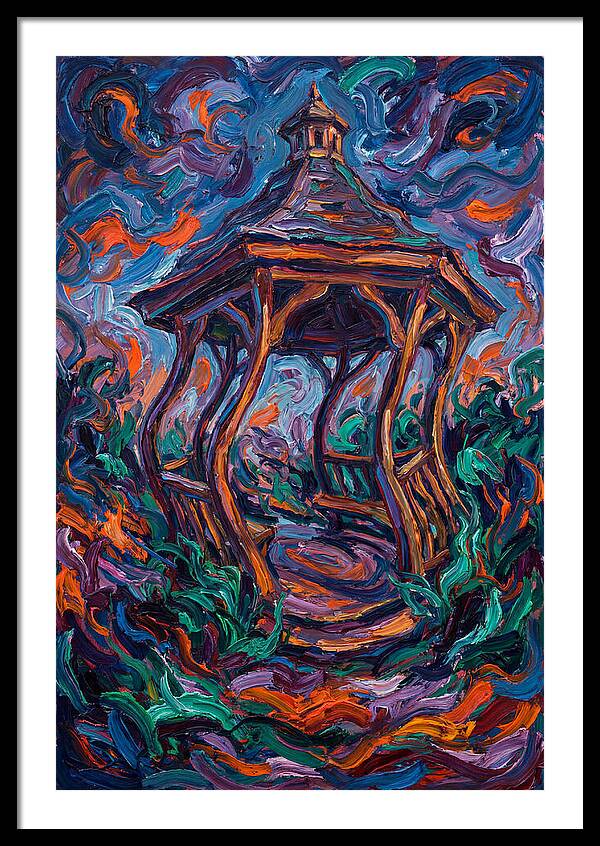 Gazebo In Vibrant Swirls