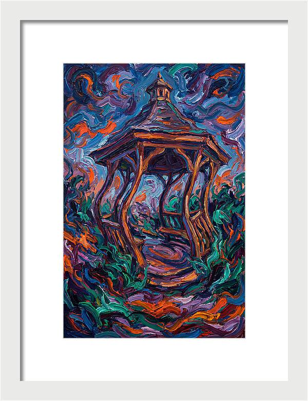 Gazebo In Vibrant Swirls