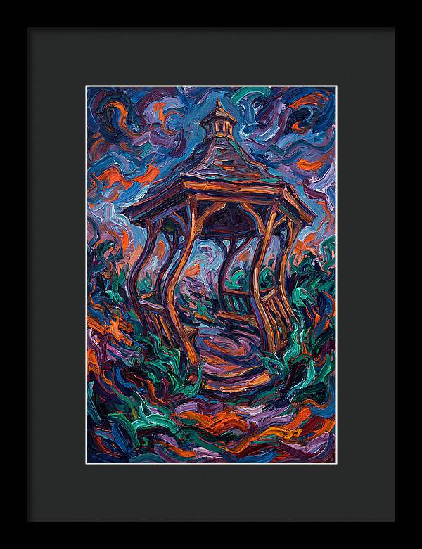 Gazebo In Vibrant Swirls