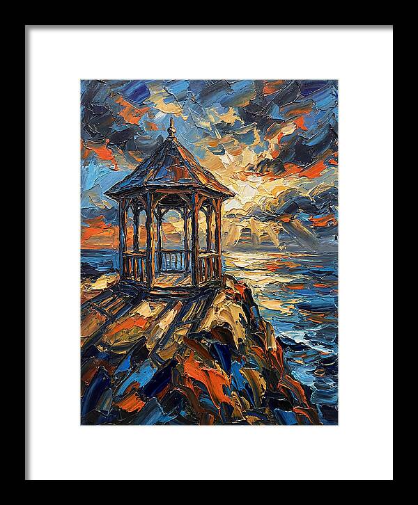 Gazebo Overlooking The Sea