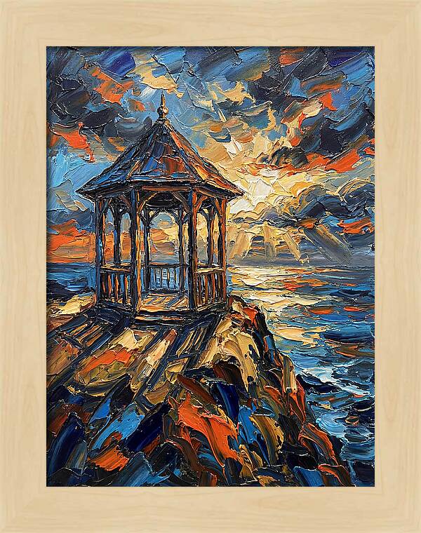 Gazebo Overlooking The Sea