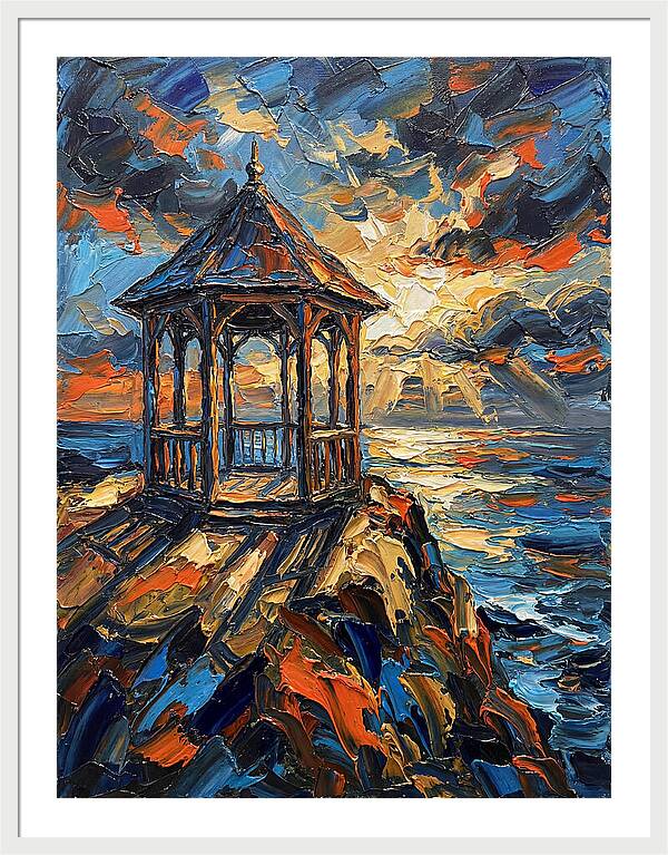 Gazebo Overlooking The Sea