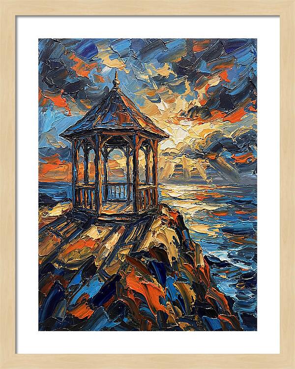 Gazebo Overlooking The Sea