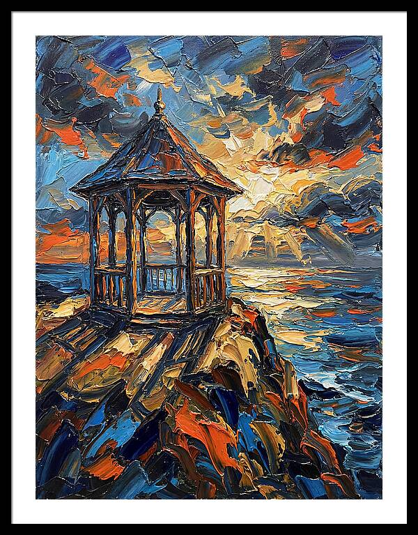 Gazebo Overlooking The Sea