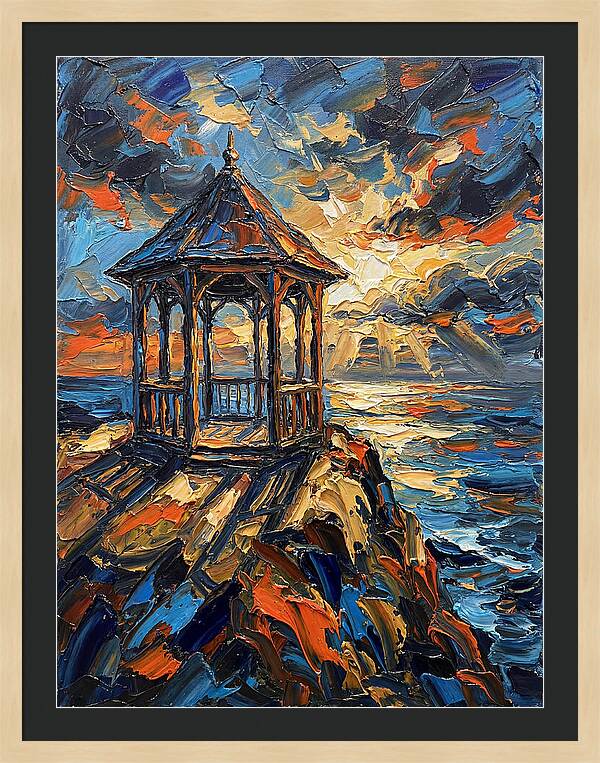 Gazebo Overlooking The Sea