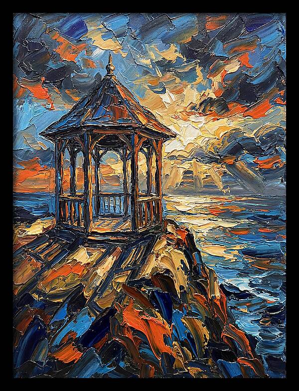 Gazebo Overlooking The Sea