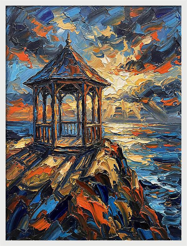 Gazebo Overlooking The Sea