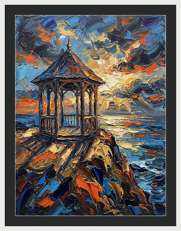 Gazebo Overlooking The Sea
