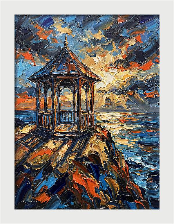 Gazebo Overlooking The Sea