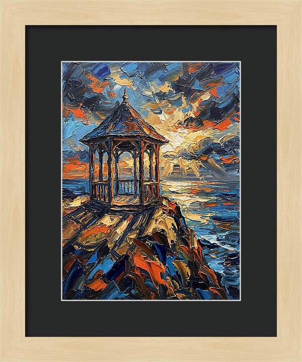 Gazebo Overlooking The Sea