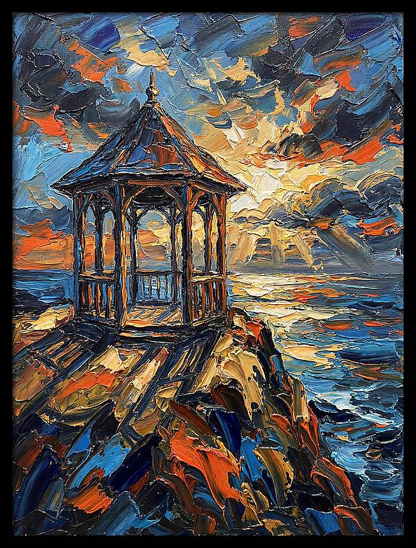 Gazebo Overlooking The Sea