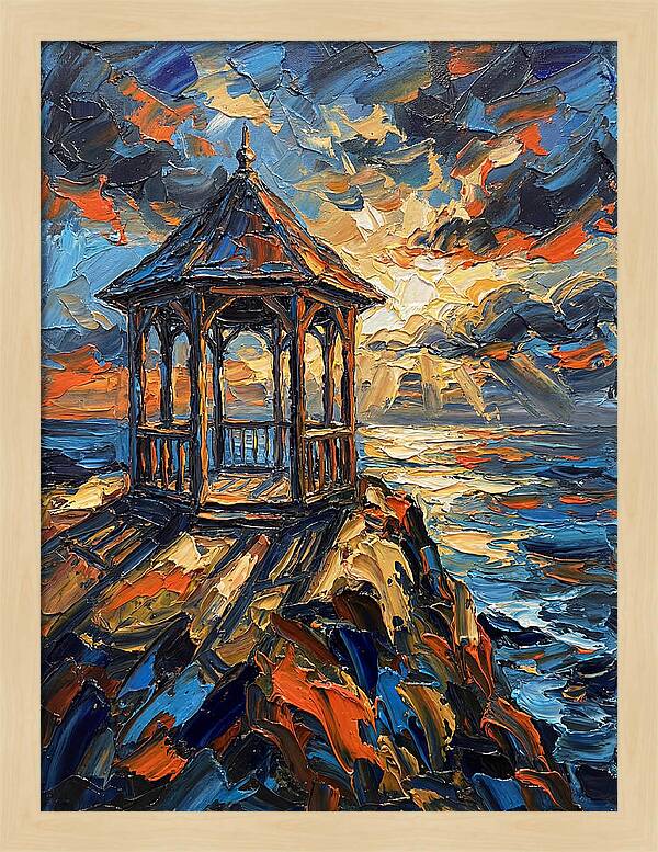 Gazebo Overlooking The Sea