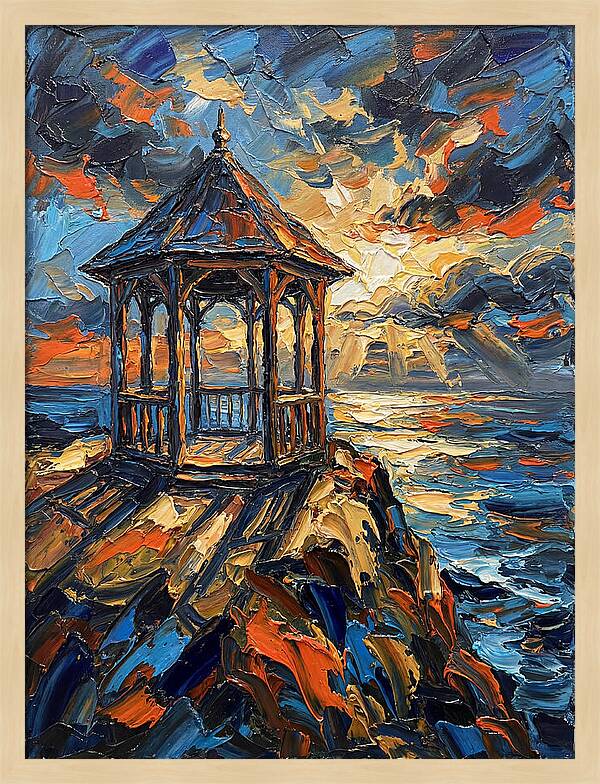 Gazebo Overlooking The Sea