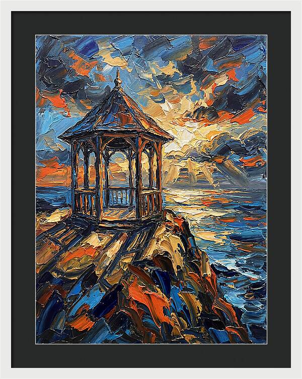 Gazebo Overlooking The Sea