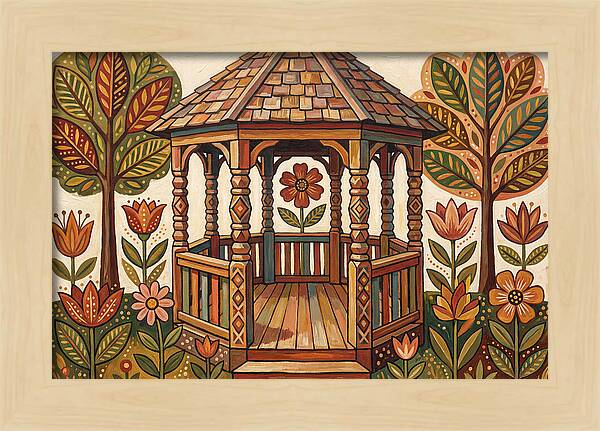 Gazebo Surrounded By Nature