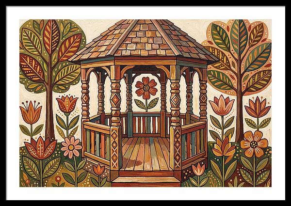 Gazebo Surrounded By Nature
