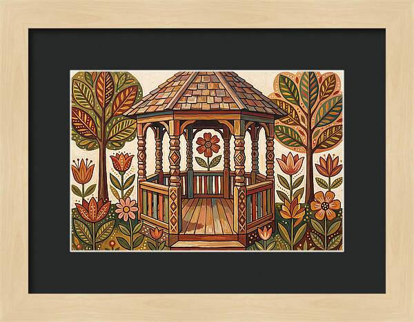 Gazebo Surrounded By Nature