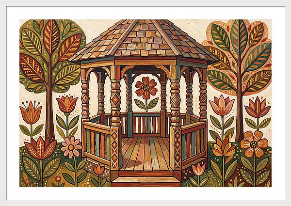 Gazebo Surrounded By Nature