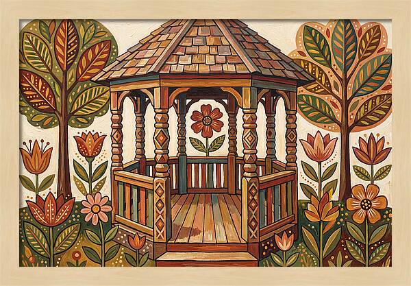 Gazebo Surrounded By Nature