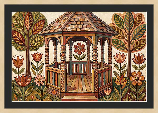 Gazebo Surrounded By Nature