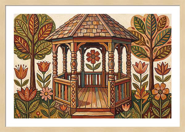 Gazebo Surrounded By Nature