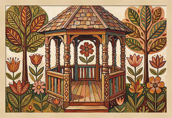 Gazebo Surrounded By Nature