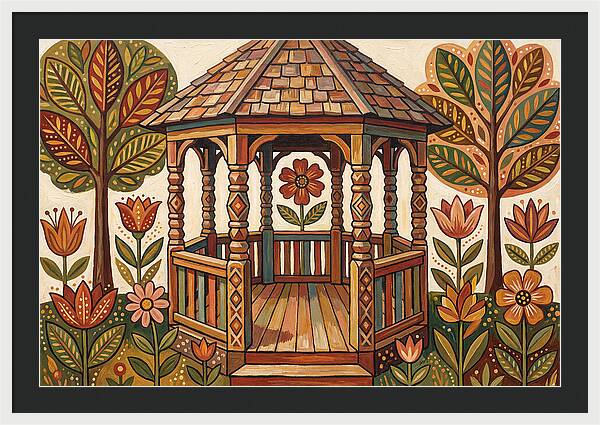 Gazebo Surrounded By Nature