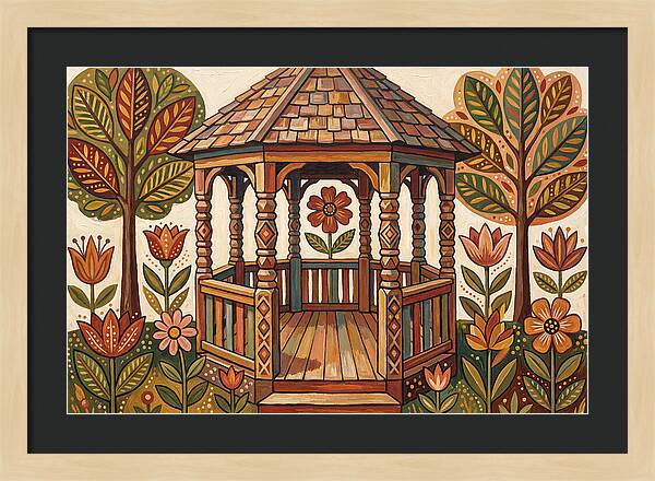 Gazebo Surrounded By Nature