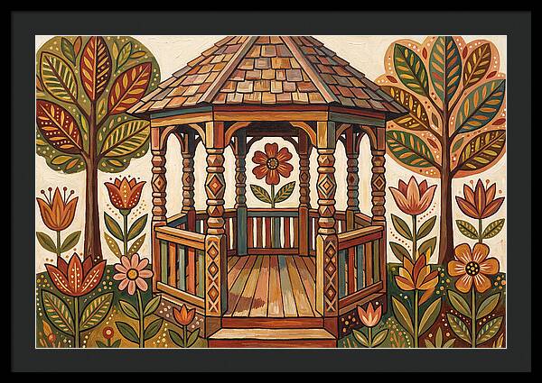 Gazebo Surrounded By Nature