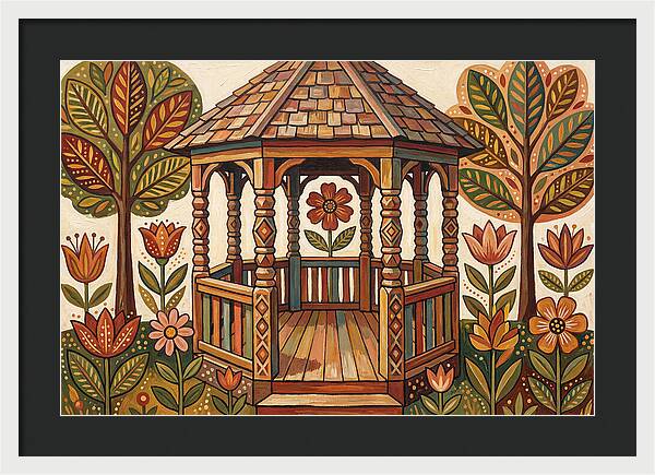 Gazebo Surrounded By Nature