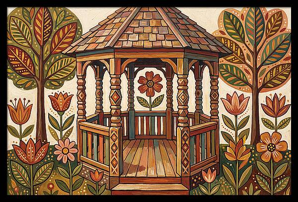 Gazebo Surrounded By Nature