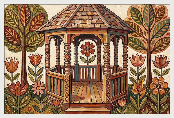 Gazebo Surrounded By Nature
