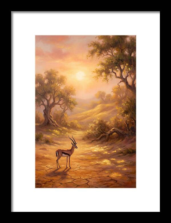 Gazelle At Dusk