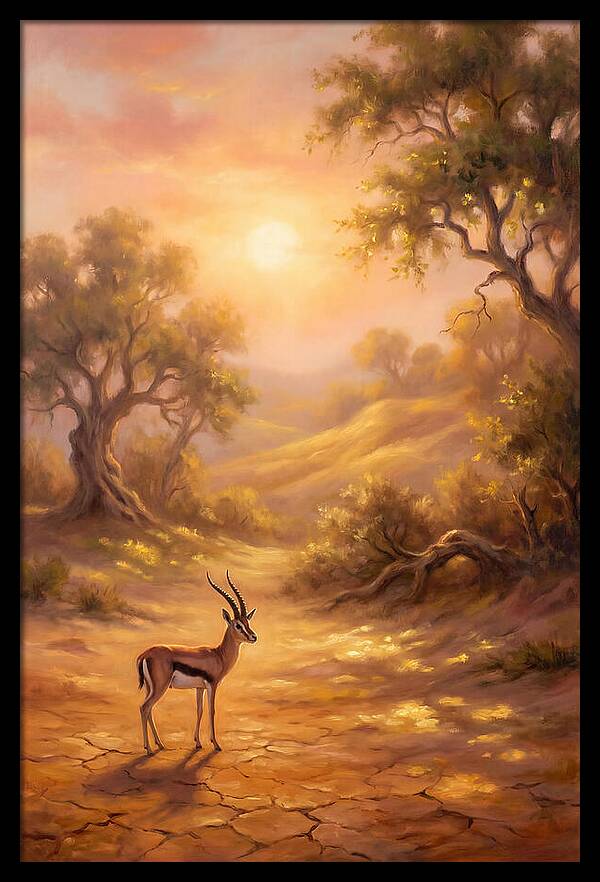 Gazelle At Dusk