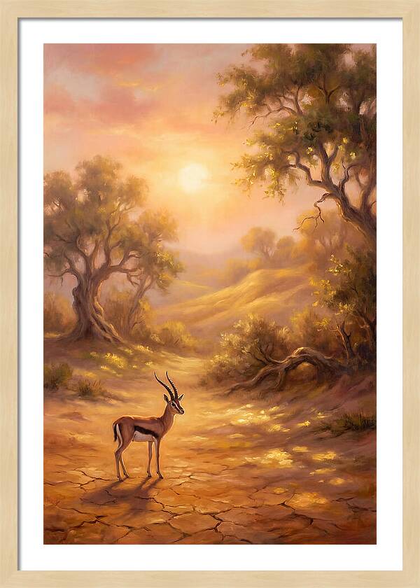 Gazelle At Dusk
